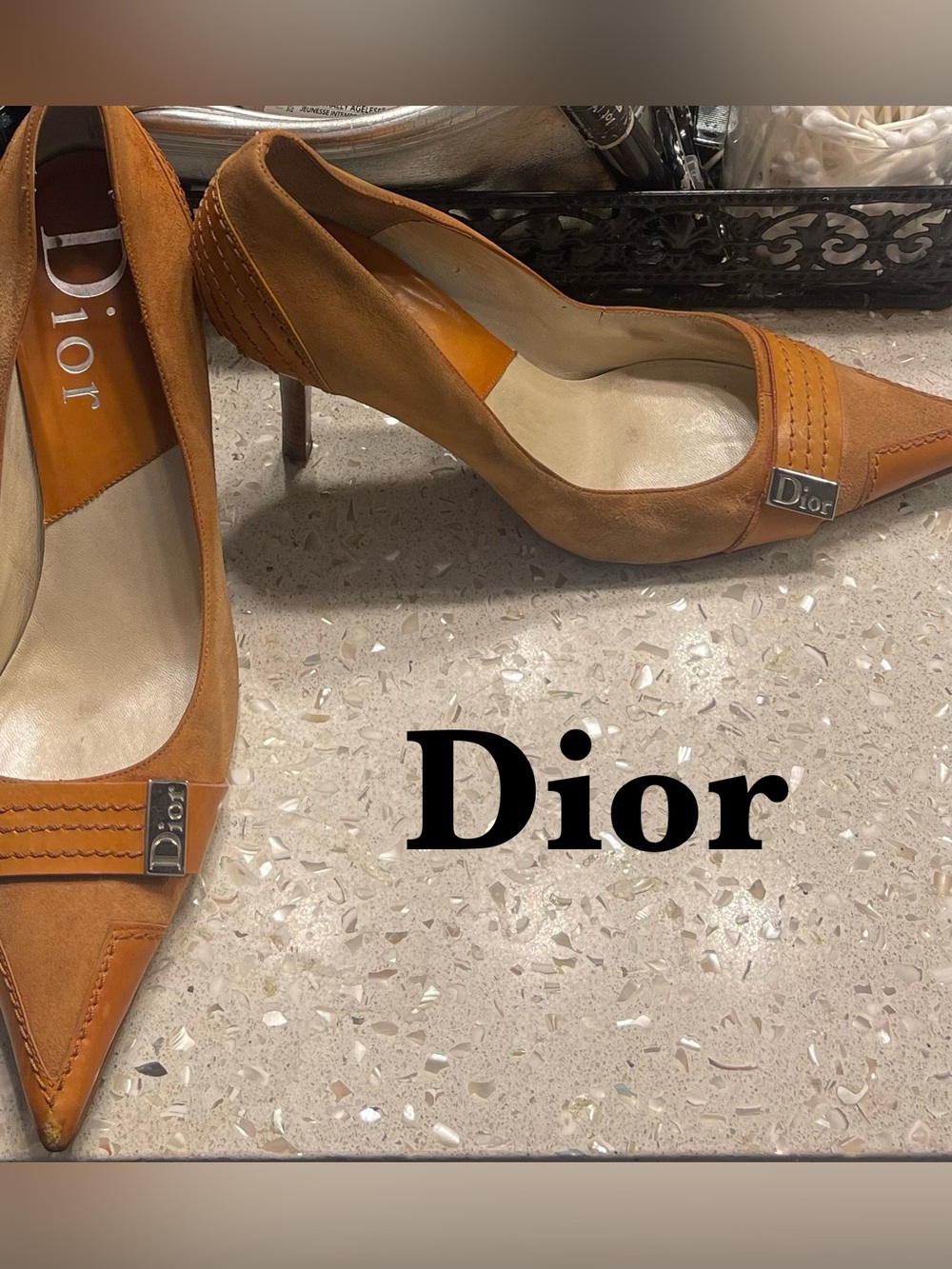 Dior Brown Suede Leather Heels